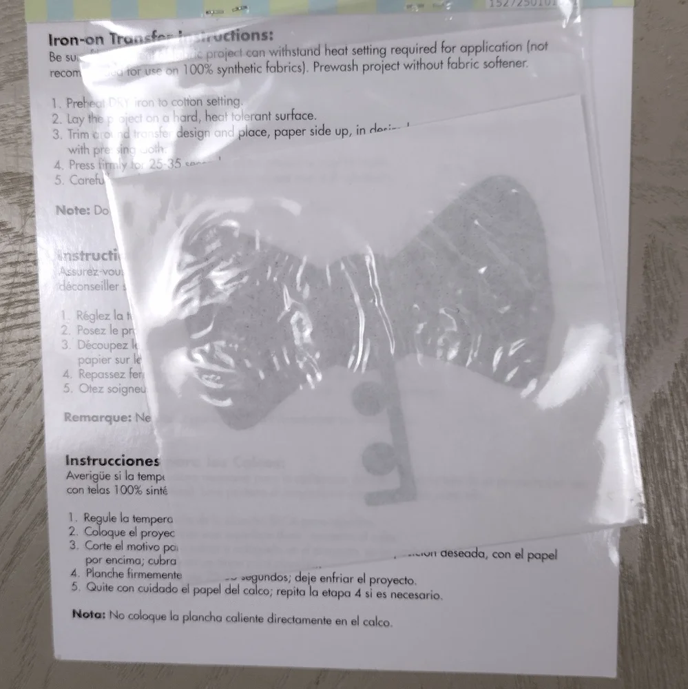 Baby Black Bow Tie Iron-On Transfer Paper Appliqué